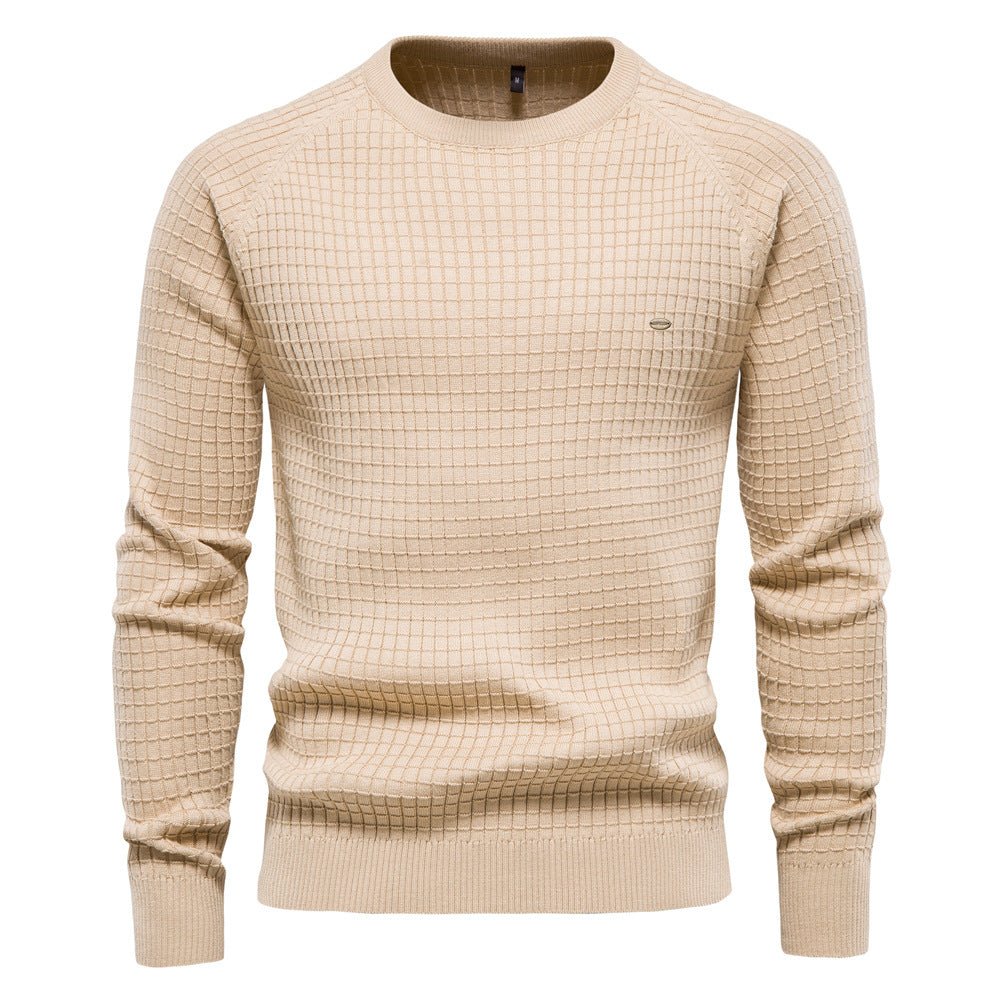 Mateo | Stilvolles Struktursweatshirt | Herren Beige Decorique.de