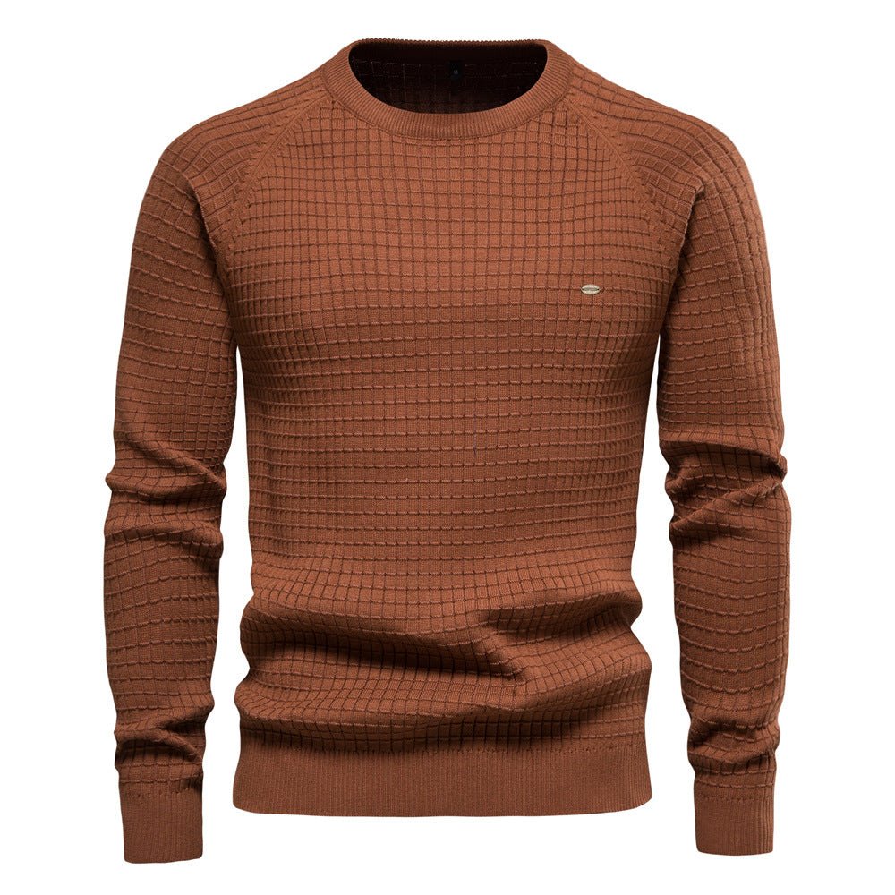 Mateo | Stilvolles Struktursweatshirt | Herren Braun Decorique.de
