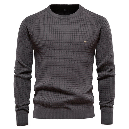 Mateo | Stilvolles Struktursweatshirt | Herren Dunkelgrau Decorique.de