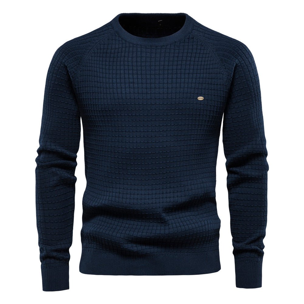Mateo | Stilvolles Struktursweatshirt | Herren Marineblau Decorique.de