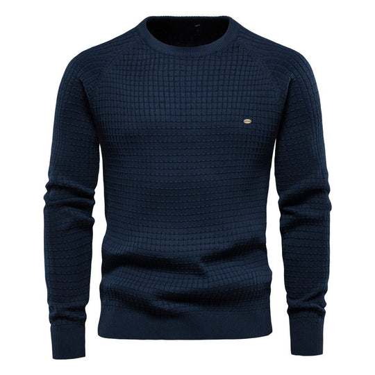 Mateo | Stilvolles Struktursweatshirt | Herren Marineblau Decorique.de