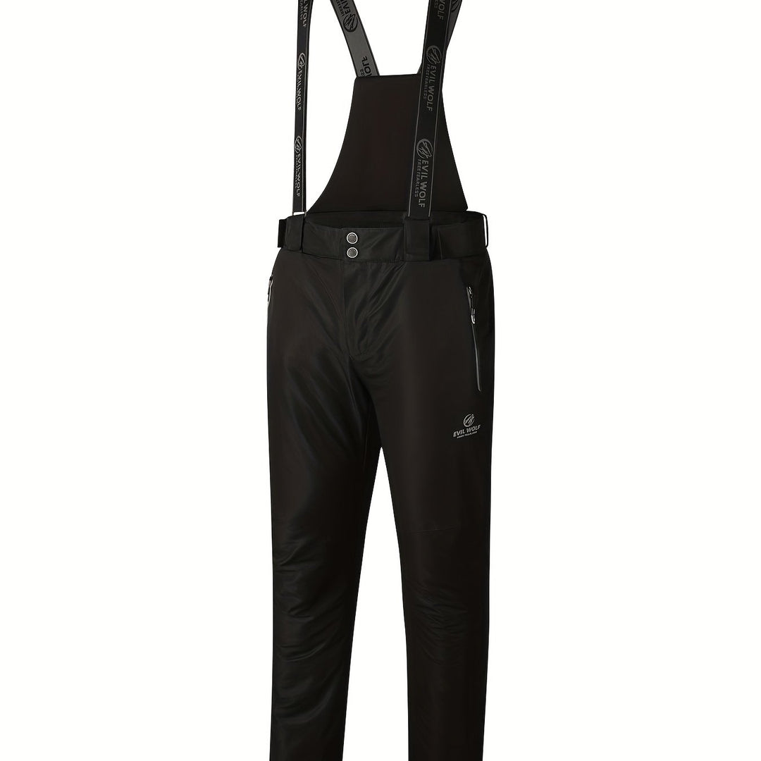 Matthias | Herren Thermo-Skihose – Mit Abnehmbaren Hosenträgern Schwarz Decorique.de