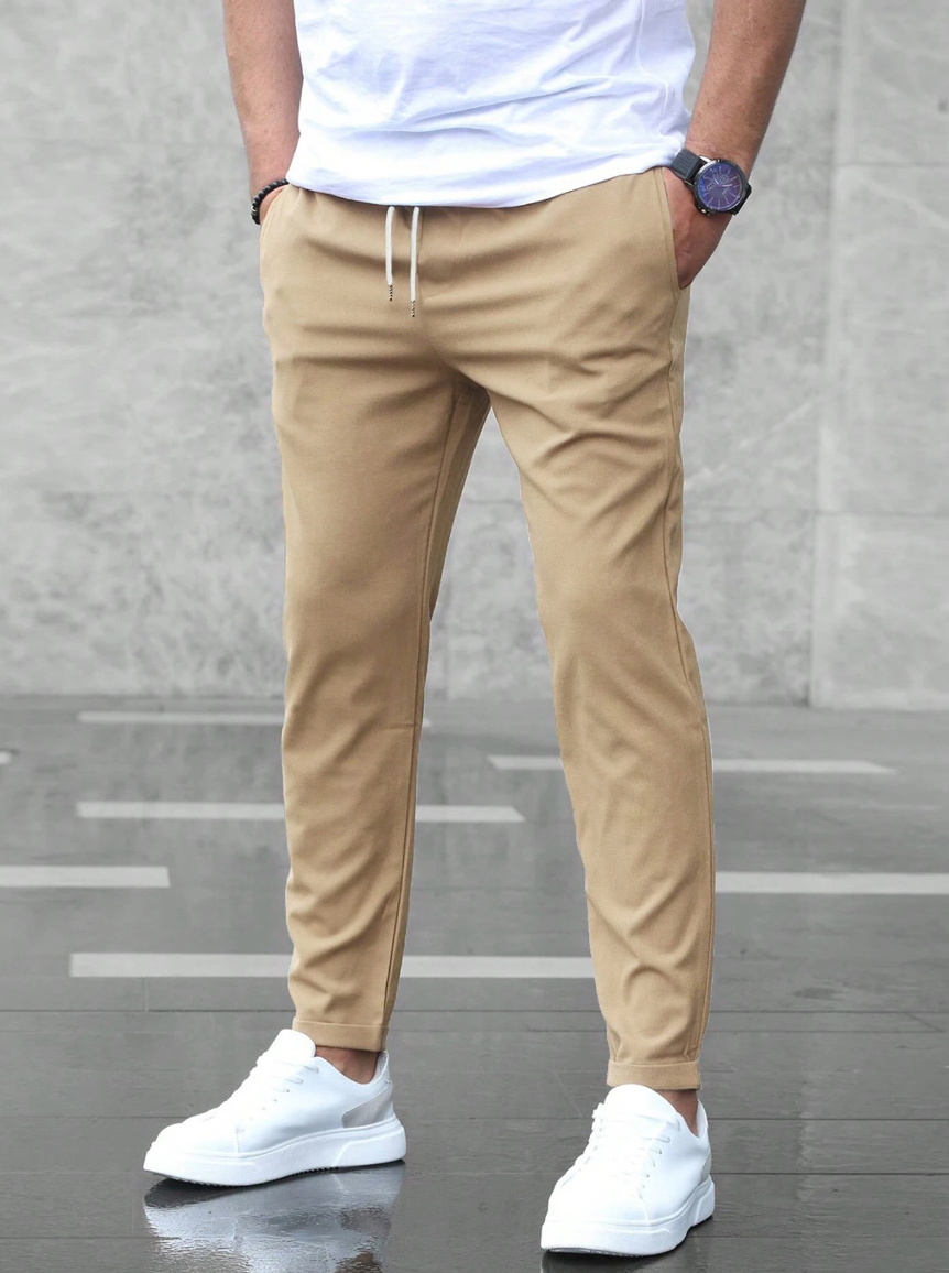 Maverick | Elegante & Bequeme Stretch-Hose | Herren Beige Decorique.de