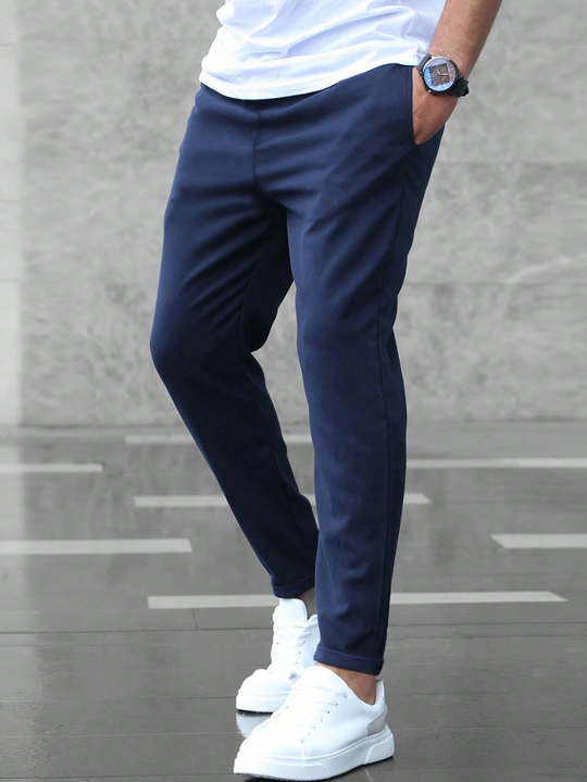 Maverick | Elegante & Bequeme Stretch-Hose | Herren Marineblau Decorique.de