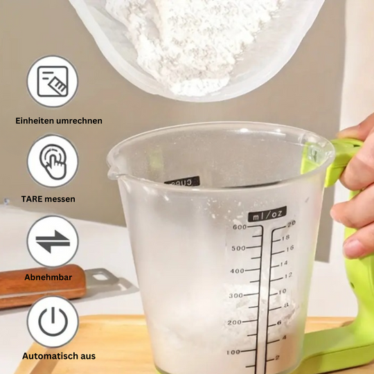 MeasureMate | Vielseitige & Intelligente Messwaage Becher Decorique.de