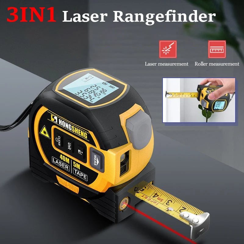 MeasurePro | Präzises 3-in-1 Infrarot-Laserbandmessgerät Decorique.de