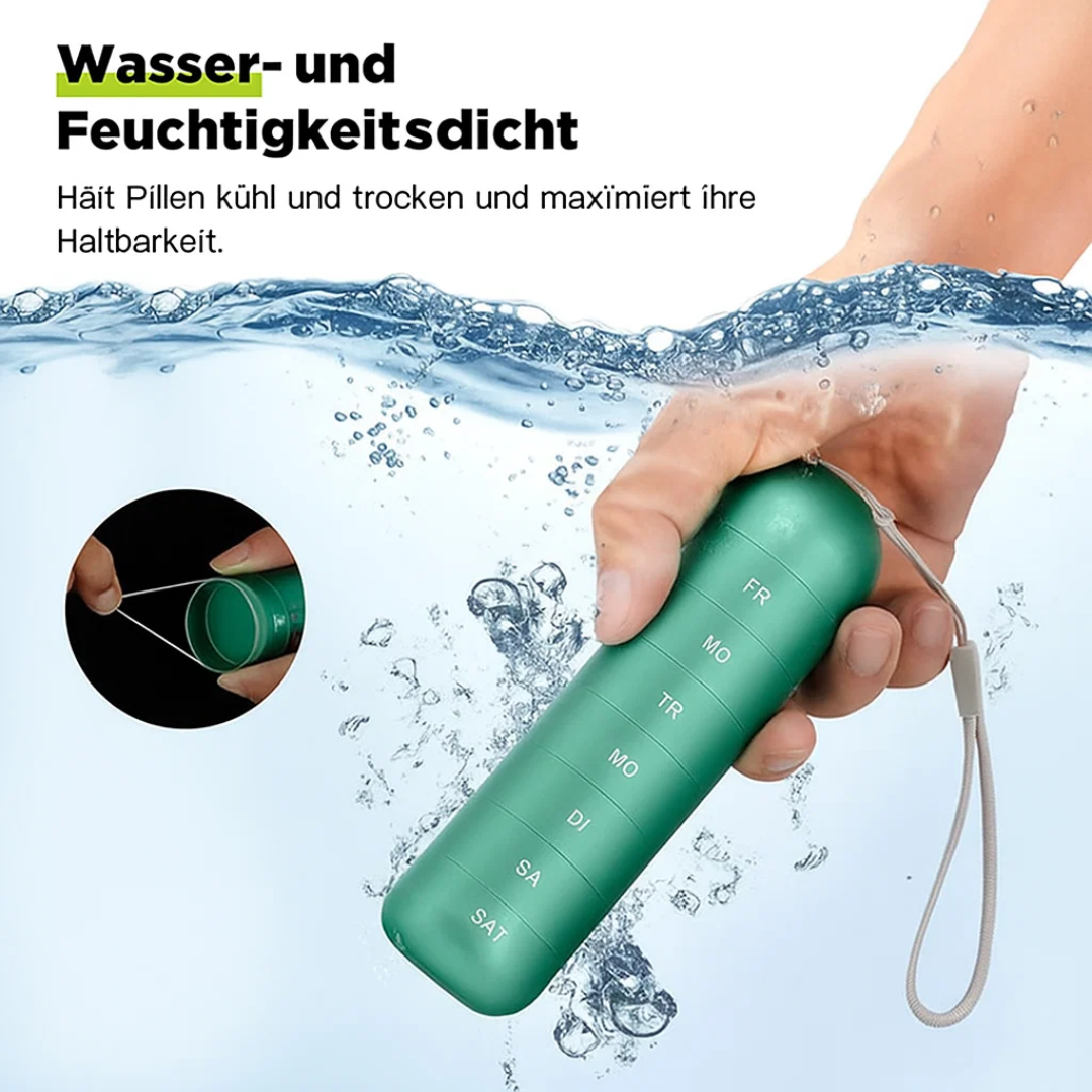 MediCase | Kompakter 7-Tage-Pillenorganizer aus Aluminium Decorique.de