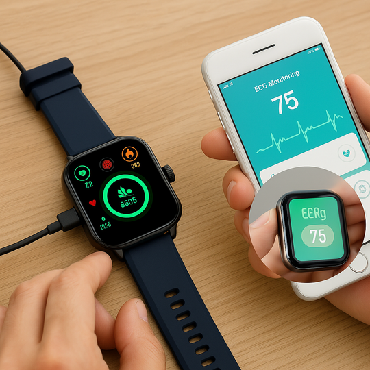 MediTime | Smartwatch für Herzgesundheit & Wohlbefinden Decorique.de