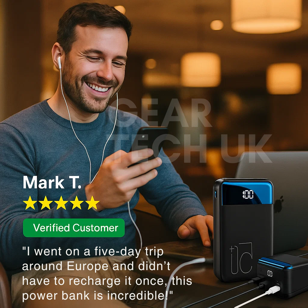 MegaCharge | Powerbank – Hochkapazitäts-Ladegerät für Laptops & Telefone Decorique.de