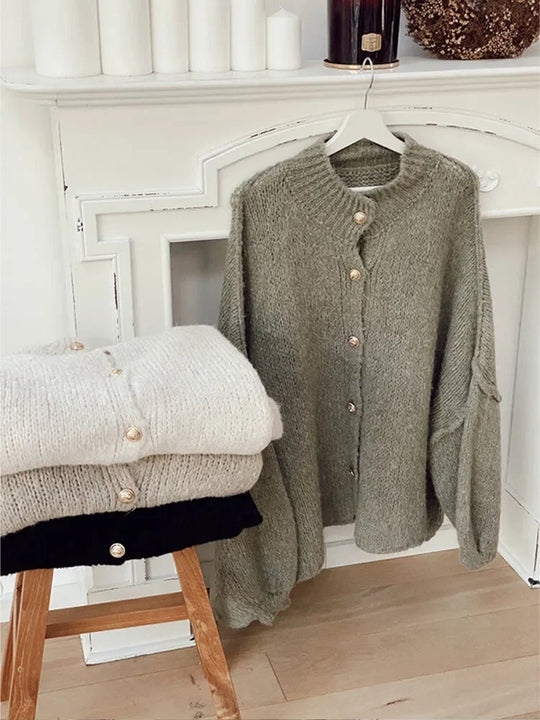 Milena | Weicher Oversized-Cardigan für Layering-Looks | Damen Decorique.de