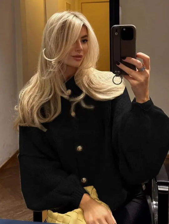 Milena | Weicher Oversized-Cardigan für Layering-Looks | Damen Decorique.de