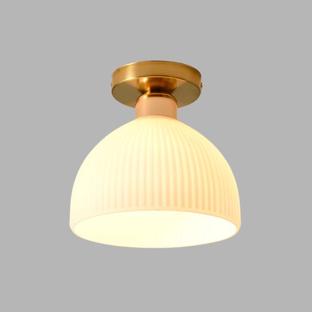 MilkGlow | Glas-Deckenleuchte – Sanftes Licht in Modernem Design Gold Decorique.de