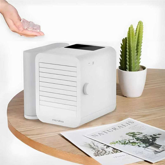 MicroCool | Mini-Klimagerät Tragbarer Verdunstungs-Sumpfkühler mit 1000ml Wassertank