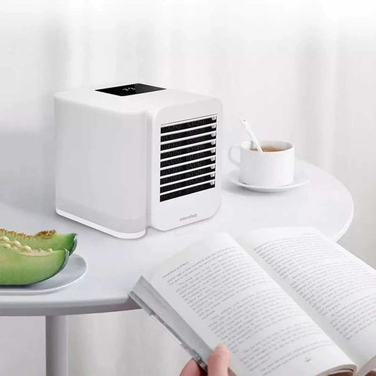 MicroCool | Mini-Klimagerät Tragbarer Verdunstungs-Sumpfkühler mit 1000ml Wassertank