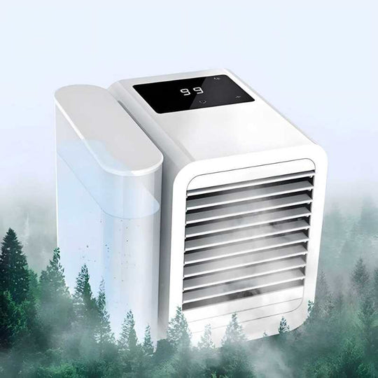 MicroCool | Mini-Klimagerät Tragbarer Verdunstungs-Sumpfkühler mit 1000ml Wassertank