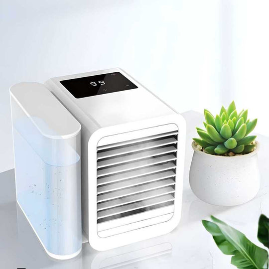 MicroCool | Mini-Klimagerät Tragbarer Verdunstungs-Sumpfkühler mit 1000ml Wassertank