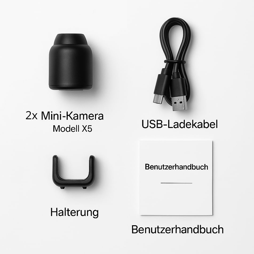 MiniGuard | Smarte HD-Minikamera mit App & Bewegungserkennung Decorique.de