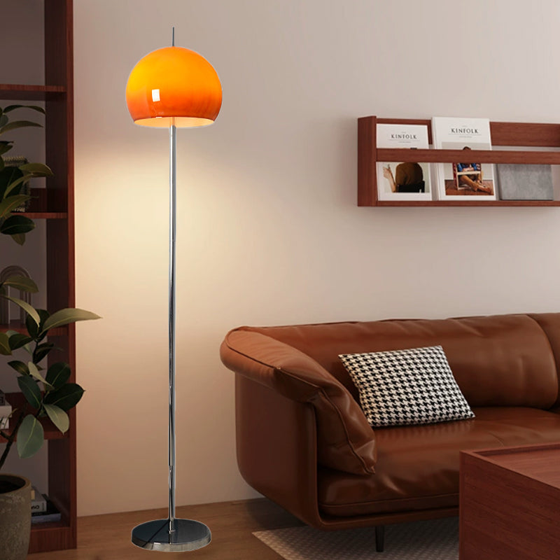 ModiTwin | Moderne Mid-Century Pilz Runde Eisen Acryl 2-Licht Stehlampe Für Wohnzimmer Decorique.de