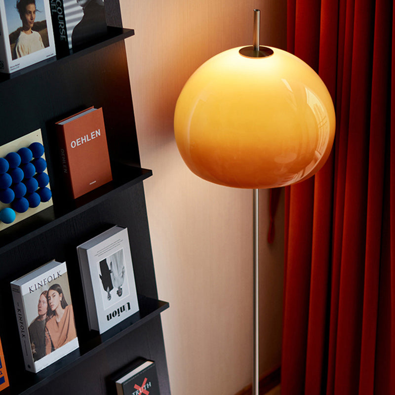 ModiTwin | Moderne Mid-Century Pilz Runde Eisen Acryl 2-Licht Stehlampe Für Wohnzimmer Decorique.de