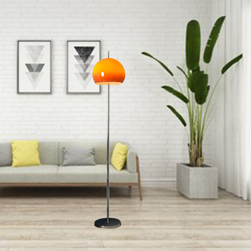 ModiTwin | Moderne Mid-Century Pilz Runde Eisen Acryl 2-Licht Stehlampe Für Wohnzimmer Decorique.de