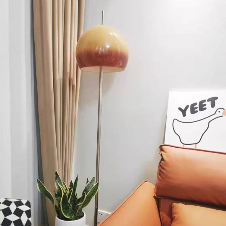 ModiTwin | Moderne Mid-Century Pilz Runde Eisen Acryl 2-Licht Stehlampe Für Wohnzimmer Decorique.de