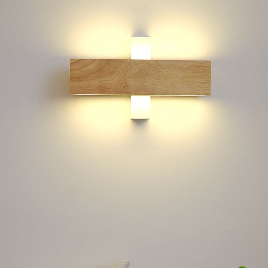 MonoBeam | Schwenkbare Minimal-Wandleuchte aus Holz Decorique.de