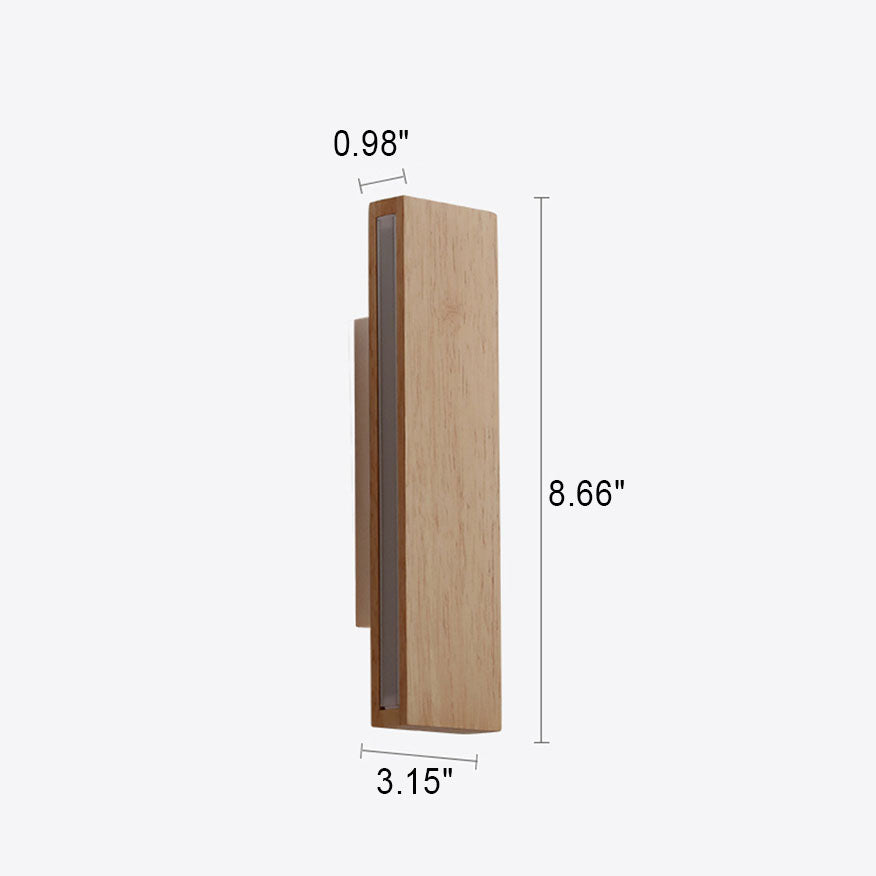 MonoBeam | Schwenkbare Minimal-Wandleuchte aus Holz Decorique.de