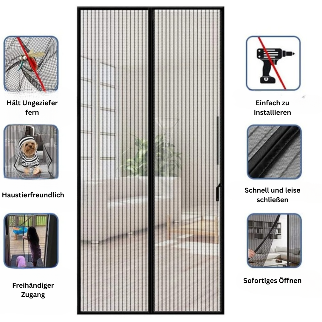 MosquitoGuard | Langlebiger & Stilvoller Anti-Mücken-Vorhang Decorique.de
