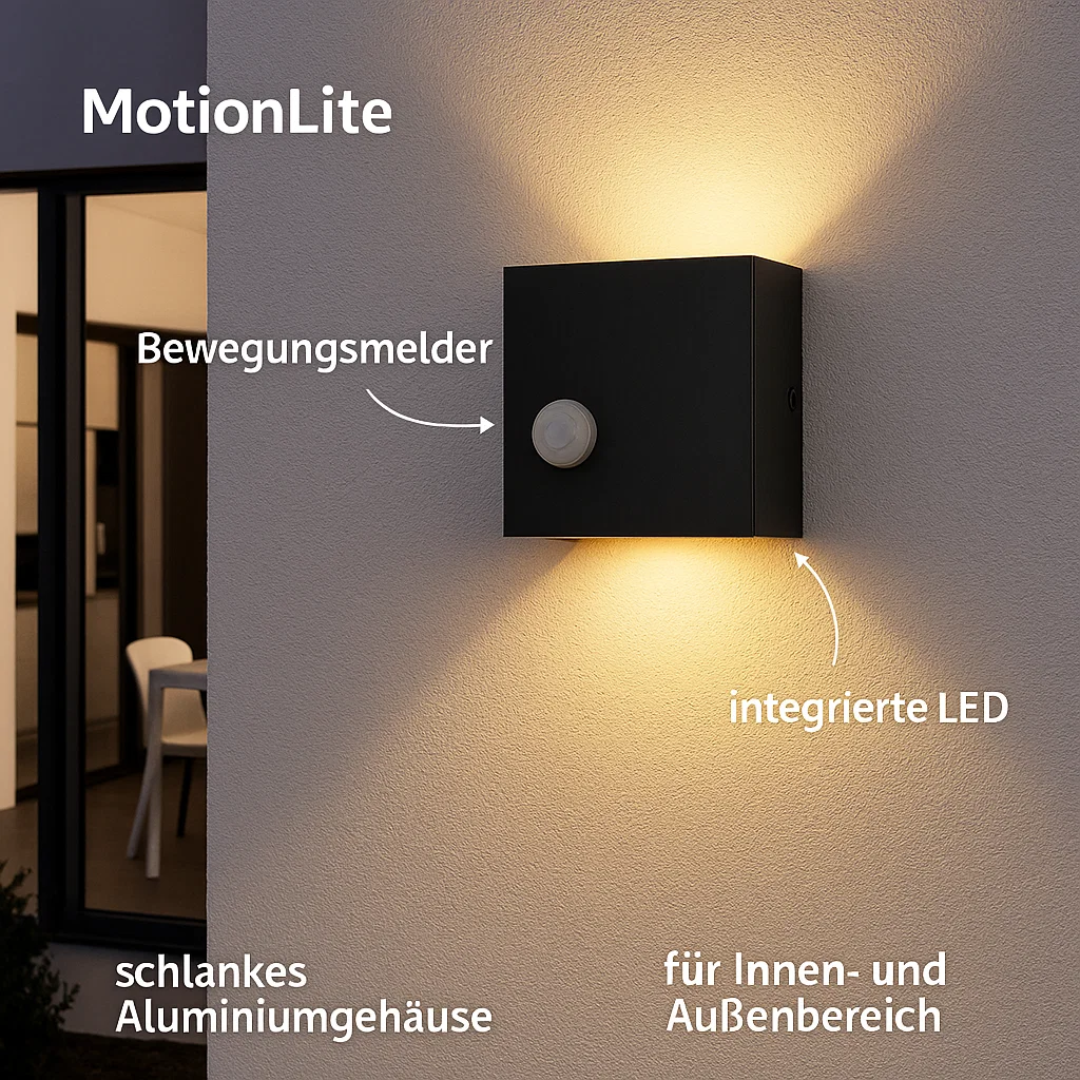 MotionLite | Innen & Außen LED-Wandleuchte Decorique.de