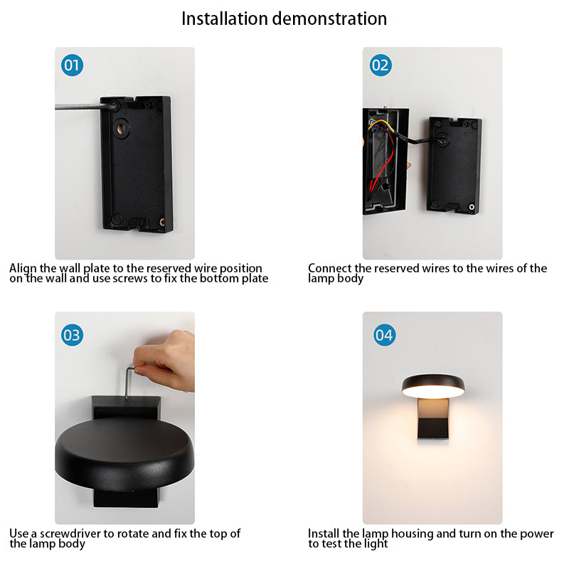 MotionLume | Minimalistische Wandlampe mit IP65 Schutz Decorique.de