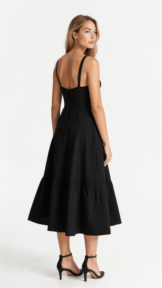 Leona | Elegantes Midikleid mit Figurbetonter Korsettform | Damen