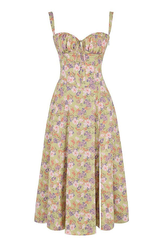 Leona | Elegantes Midikleid mit Figurbetonter Korsettform | Damen