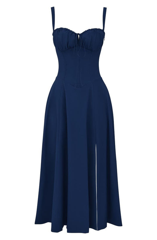 Leona | Elegantes Midikleid mit Figurbetonter Korsettform | Damen