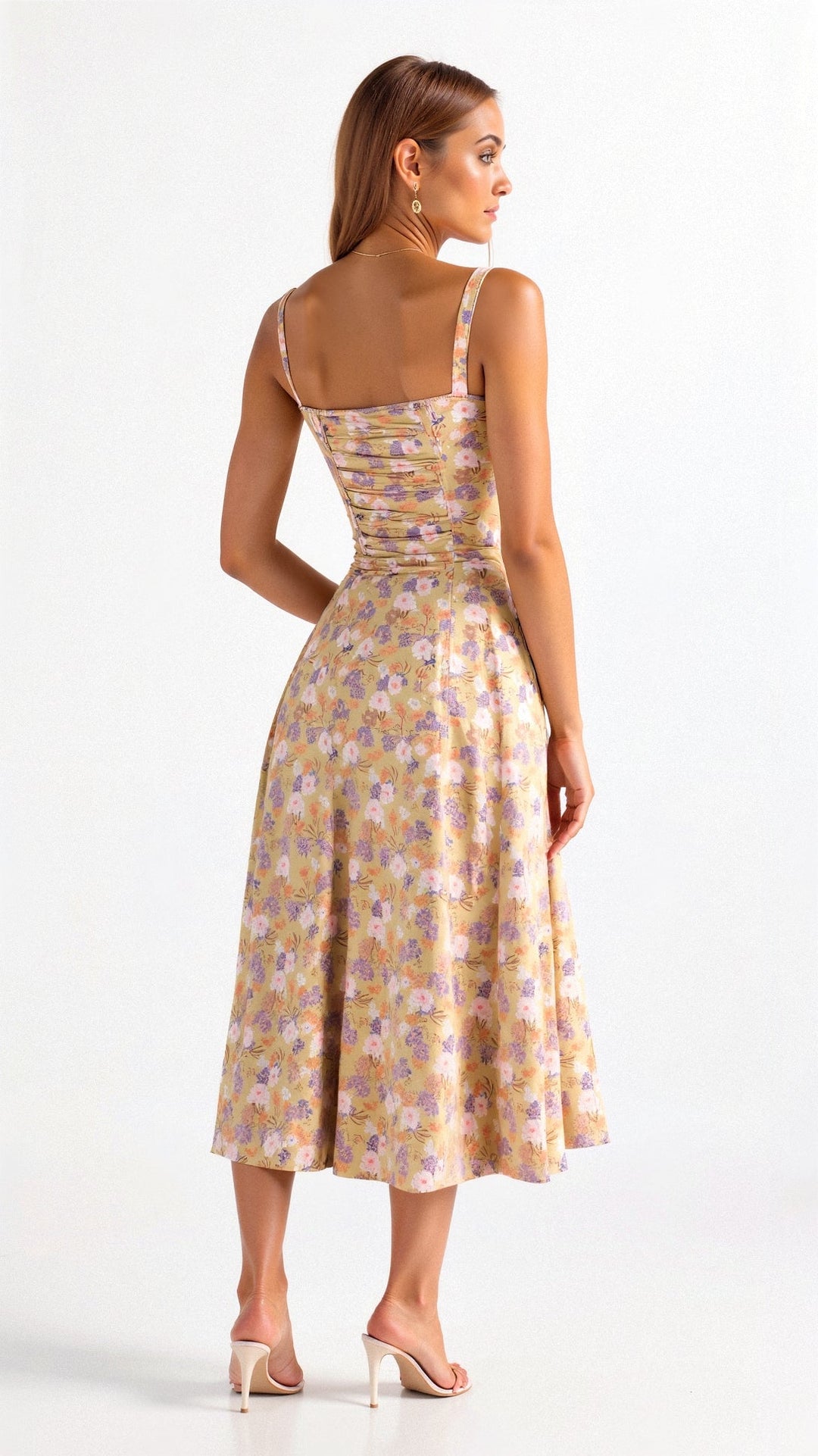 Leona | Elegantes Midikleid mit Figurbetonter Korsettform | Damen