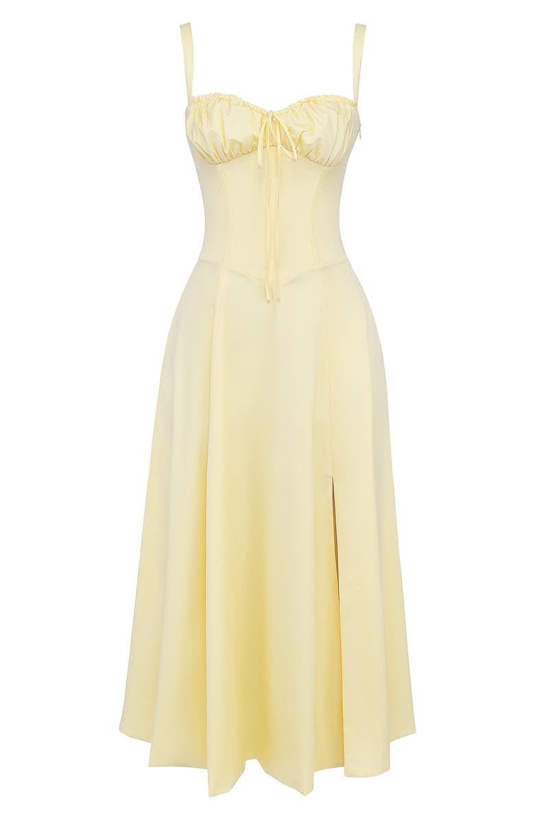 Leona | Elegantes Midikleid mit Figurbetonter Korsettform | Damen