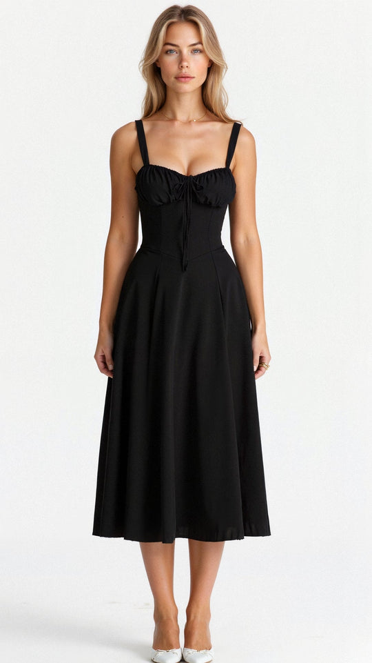 Leona | Elegantes Midikleid mit Figurbetonter Korsettform | Damen
