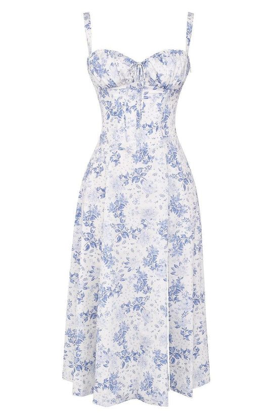 Leona | Elegantes Midikleid mit Figurbetonter Korsettform | Damen