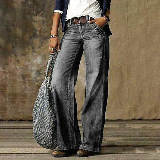 Alessia | Stilvolle Wide-Leg Jeans mit Vintage-Flair | Damen
