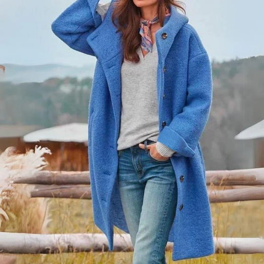 Elina | Warmer Kapuzenmantel mit Flausch-Futter | Damen