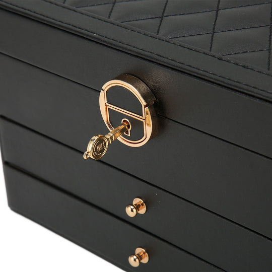 LuxeCase | Leather Jewellery Box – Multi-Layer Elegant Design