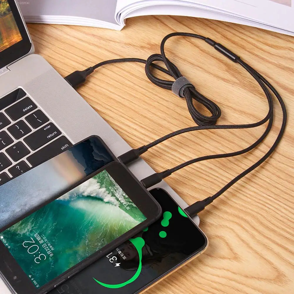 MultiPort | Ladekabel – 3-in-1 Universal-Ladekabel Decorique.de