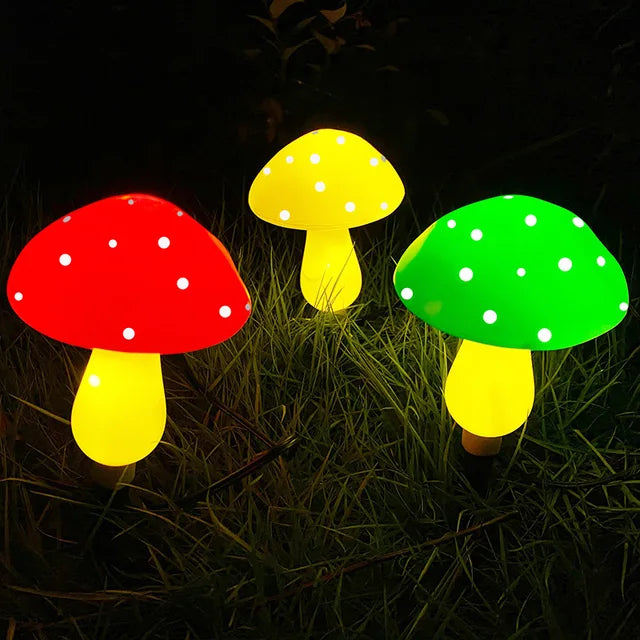 MushroomGlow | Solarbetriebene Gartenlampe 3 in 1 Lampe Decorique.de