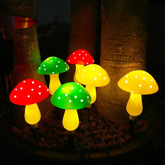 MushroomGlow | Solarbetriebene Gartenlampe 6 in 1 Lampe Decorique.de