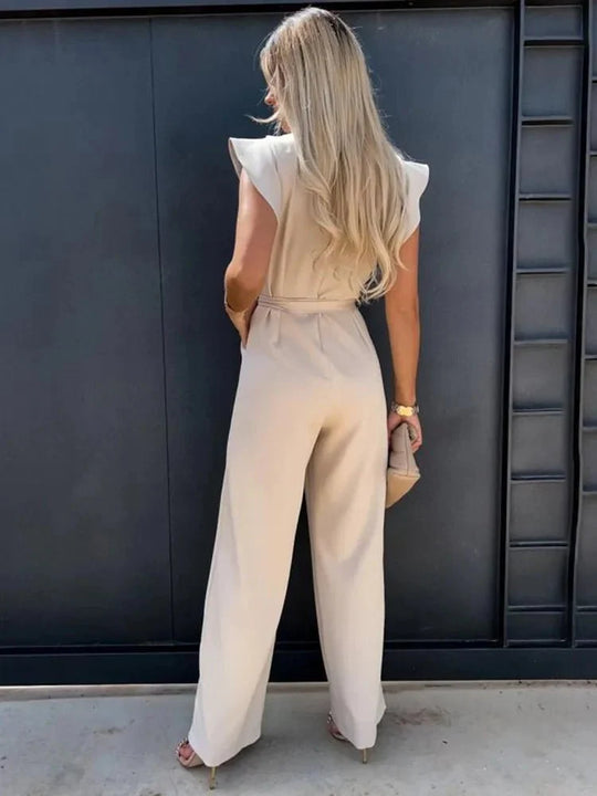 Naomi | Eleganter Jumpsuit mit Raffinierten Ärmeln | Damen Decorique.de