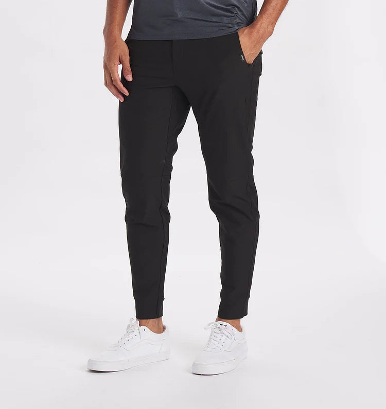 Nathan | Elegante Stretch-Hose | Herrenmode Mattes Schwarz Decorique.de
