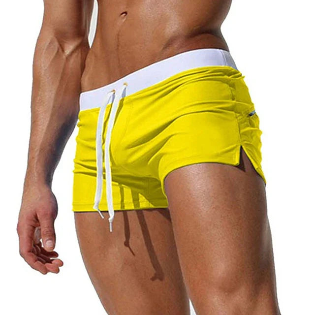 Nautico | Schnell trocknende Badeshorts | Herren Gelb Decorique.de