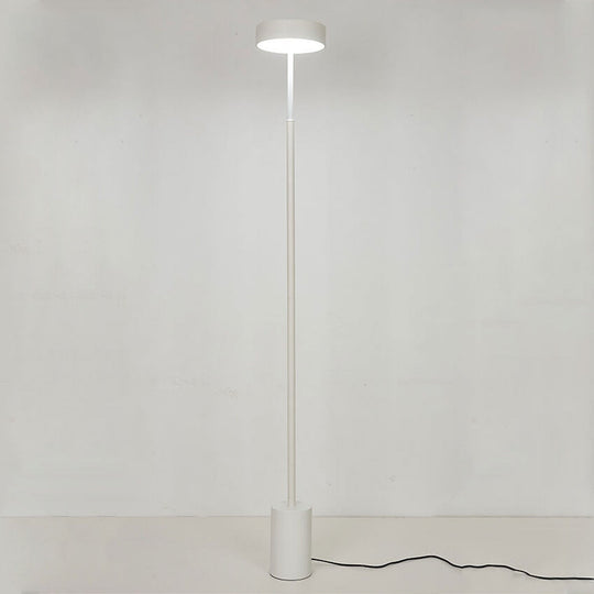 NeoGlow | Nordic Minimalist Column LED Stehlampe 3 Farben wechselbar (Warm Neutral Weiß) Weiß 220V-240V Decorique.de