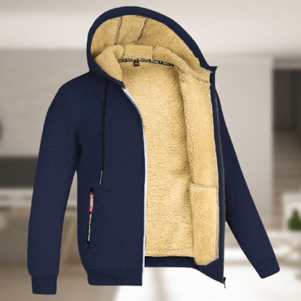 Nerio | Herren Zip-Up Hoodie – Komfort & Stil Blau Decorique.de