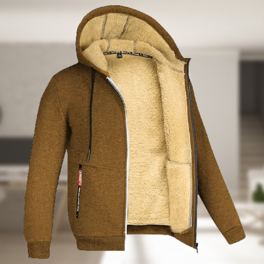 Nerio | Herren Zip-Up Hoodie – Komfort & Stil Braun Decorique.de