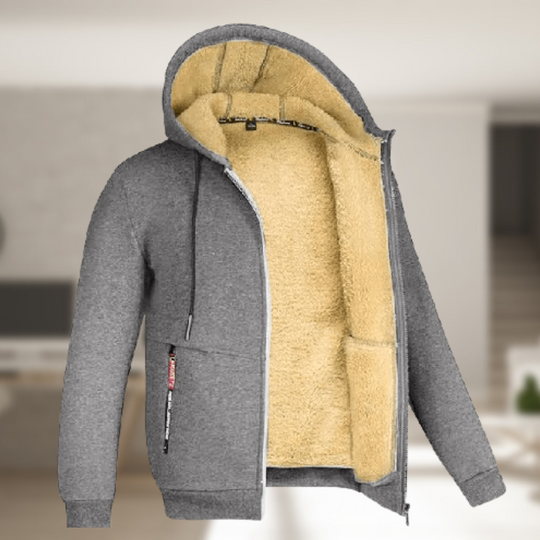 Nerio | Herren Zip-Up Hoodie – Komfort & Stil Grau Decorique.de